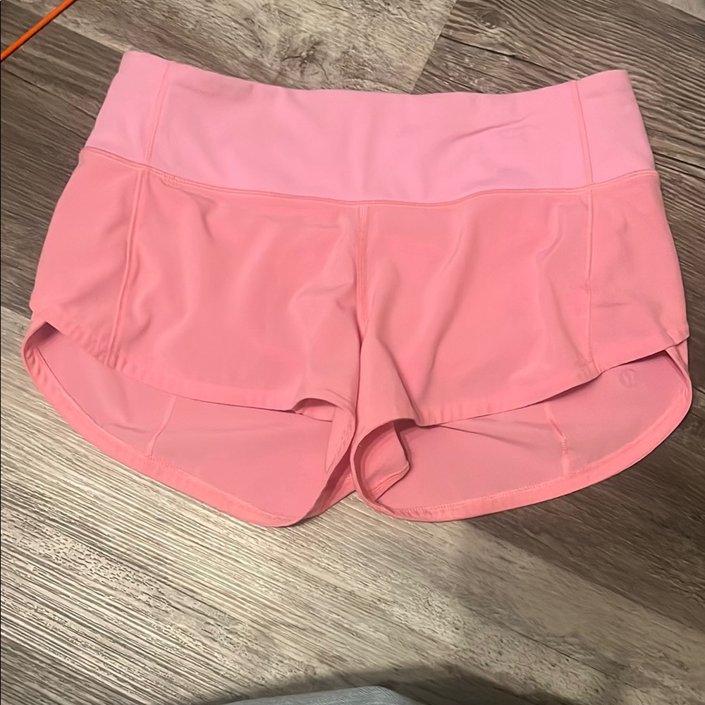 Girls Pink Lululemon Athletic Shorts